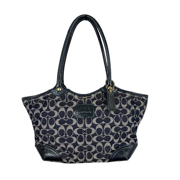 Coach Handbags - Coach Denim Signature Shoulder Bag